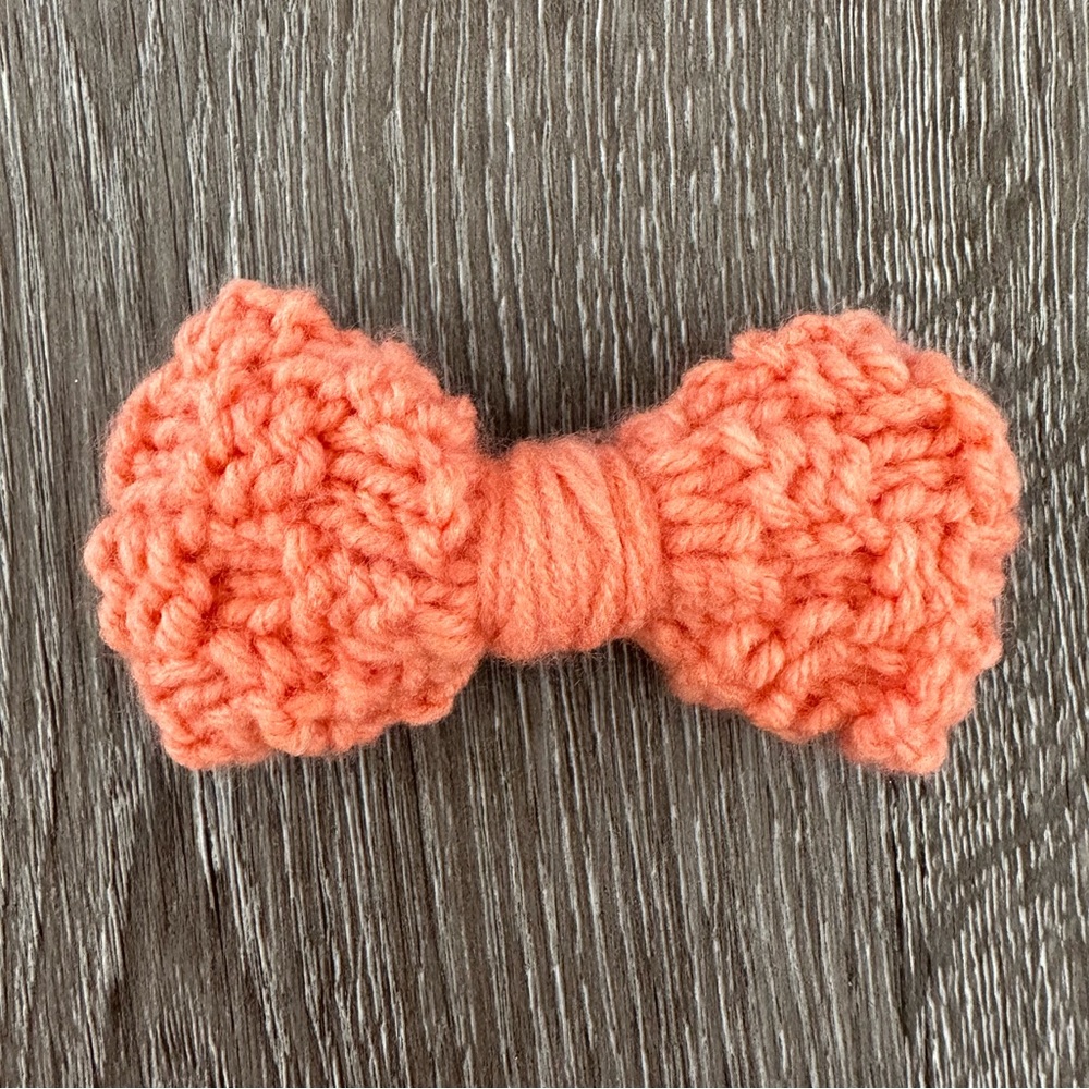 Handmade Tangerine Hair Bow